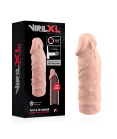 VIRILXL EXTENSION DE PENE LIQUID SILICONE V5 NATURAL