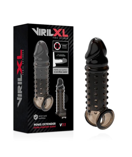 VIRILXL EXTENSION Y FUNDA DE PENE  V11 NEGRO