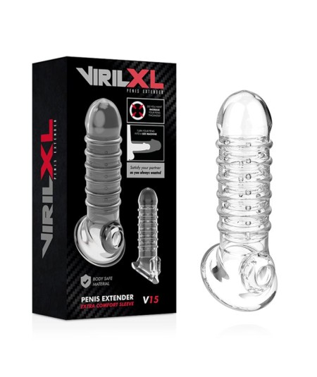 VIRILXL EXTENSION Y FUNDA  DE PENE  V15 TRANSPARENTE