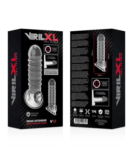 VIRILXL EXTENSION Y FUNDA  DE PENE  V15 TRANSPARENTE