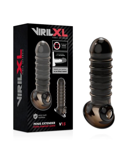 VIRILXL EXTENSION Y FUNDA  DE PENE  V15 NEGRO