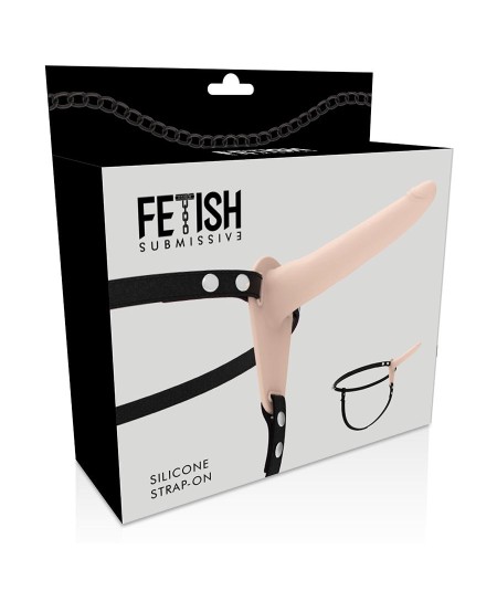 FETISH SUBMISSIVE ARNÉS SILICONA FLESH 15CM