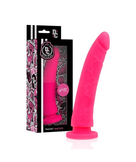 DELTA CLUB TOYS ARNES + DILDO ROSA SILICONA MEDICA 17 X 3 CM