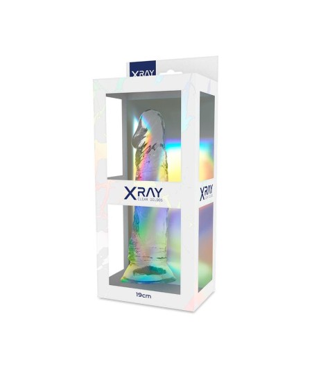 XRAY ARNÉS + DILDO TRANSPARENTE 19CM X 4CM