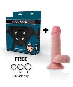 ROCKARMY - ARNES + DUAL DENSITY PANZER DILDO REALISTA 17CM