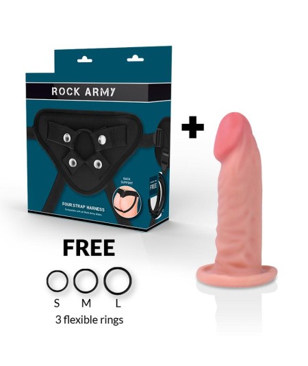 ROCKARMY - ARNES + DUAL DENSITY TIGER DILDO REALISTA 14CM