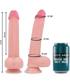 ROCKARMY - ARNÉS + LIQUID SILICONE DILDO PREMIUM KINGCOBRA 24CM