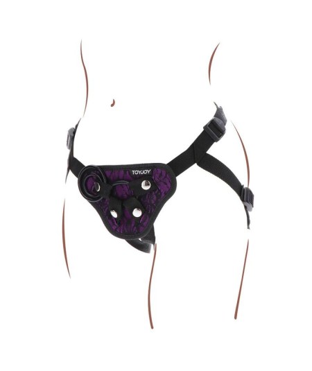 GET REAL - STRAP-ON LACE HARNES MORADO