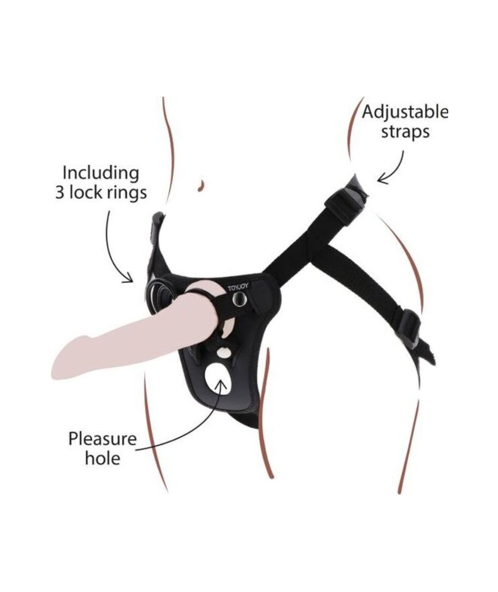 GET REAL - STRAP-ON PLEASURE HARNES NEGRO