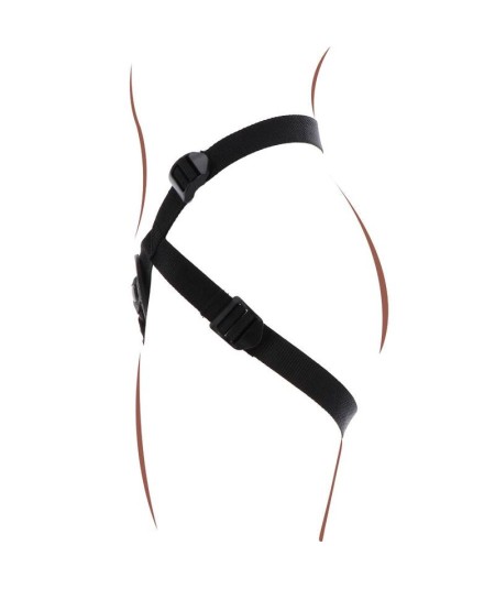 GET REAL - STRAP-ON PLEASURE HARNES NEGRO