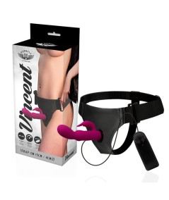 HARNESS ATTRACTION - ÁRNES VIBRADOR RABBIT VINCENT 15  X 4CM