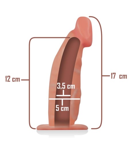 INTENSE - ARNÉS HUECO CON DILDO 18 X 3.5 CM