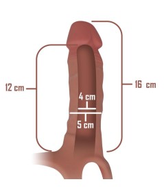 INTENSE - ARNÉS HUECO CON DILDO SILICONA 16 X 3.5 CM