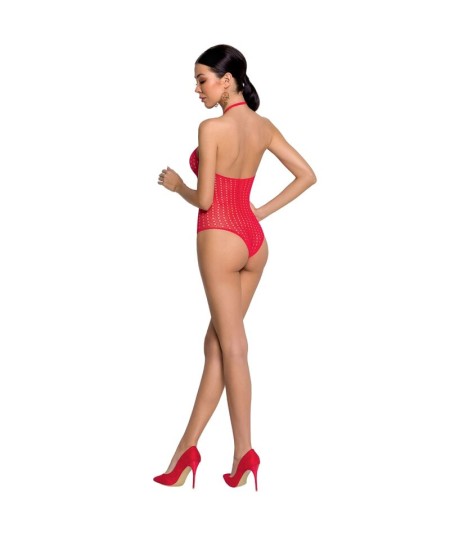 PASSION WOMAN BS088 BODYSTOCKING ROJO TALLA UNICA