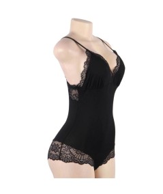 QUEEN LINGERIE TEDDY DE ENCAJES L/XL