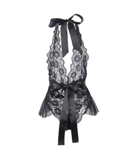 QUEEN LINGERIE TEDDY ESCOTADO DE ENCAJES L/XL