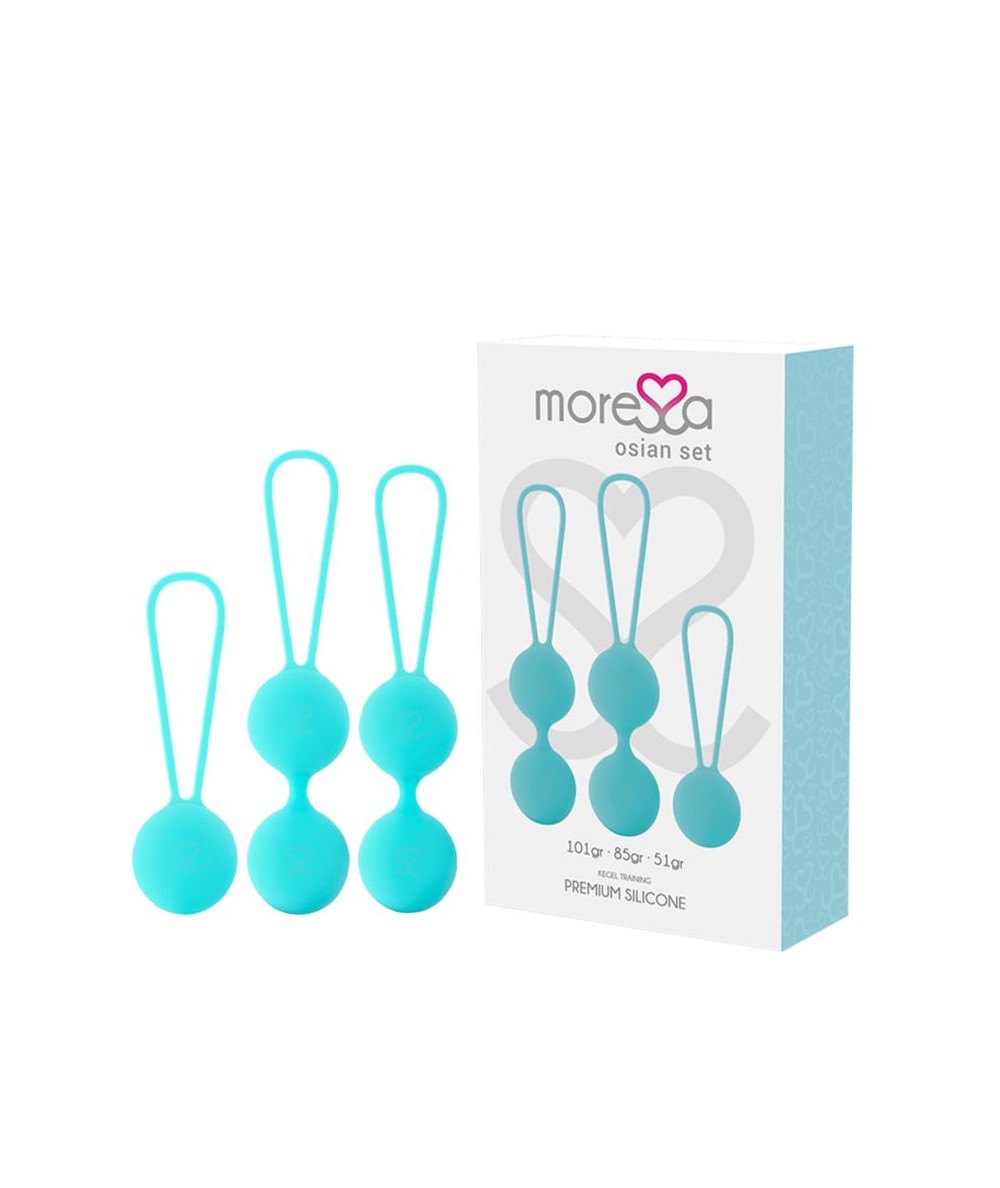 MORESSA OSIAN SET PREMIUM SILICONA TURQUESA