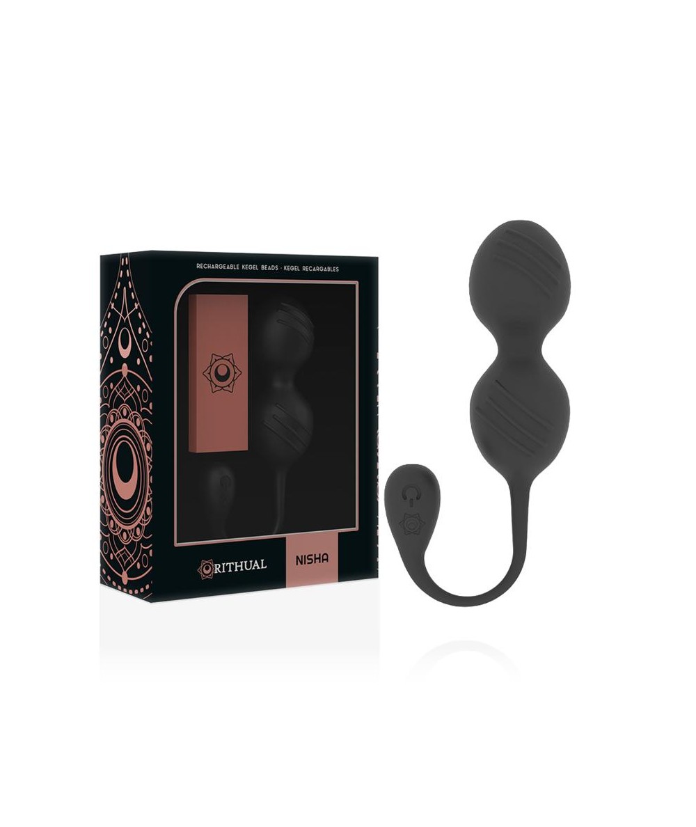 RITUAL NISHA BOLAS KEGEL RECARGABLES VIBRADORAS NEGRO