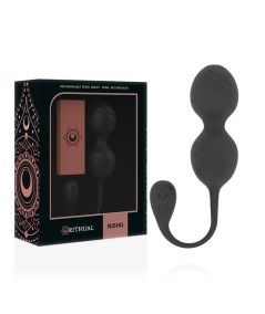 RITUAL NISHA BOLAS KEGEL RECARGABLES VIBRADORAS NEGRO