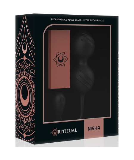 RITUAL NISHA BOLAS KEGEL RECARGABLES VIBRADORAS NEGRO