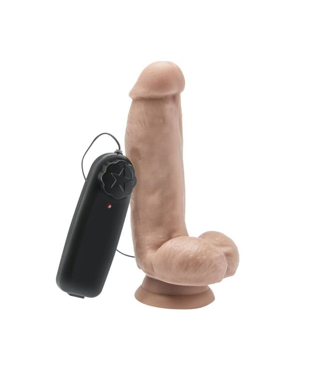 GET REAL - DILDO 12 CM CON TESTICULOS VIBRADOR NATURAL