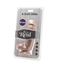 GET REAL - DILDO 12 CM CON TESTICULOS VIBRADOR NATURAL