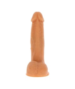 GET REAL - DILDO VIBRADOR CON BOLAS GIRATORIAS NATURAL