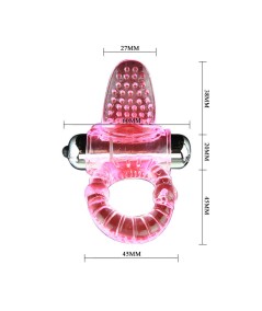 SWEET ABS 10 RITMOS RING ANILLO PENE VIBRADOR ROSA