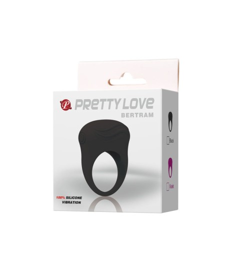 PRETTY LOVE BERTRAM ANILLO VIBRADOR NEGRO