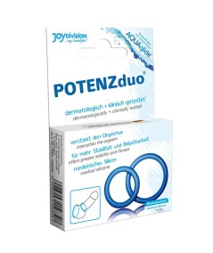 POTENZ DUO ANILLOS PARA PENE AZUL - S