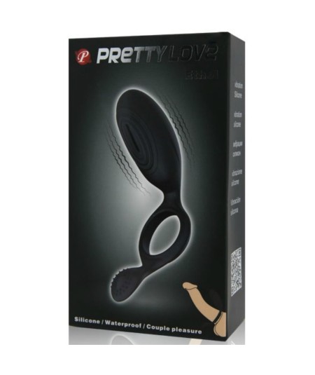 PRETTY LOVE ANILLO VIBRADOR CON ESTIMULADOR ETHEL