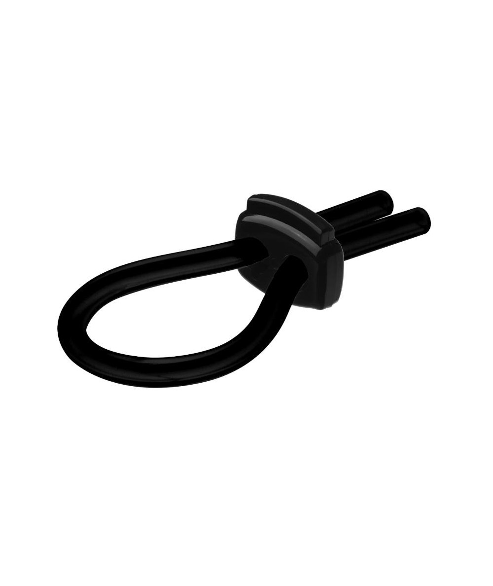 ERECTO MED ANILLO SILICONA PARA PENE NEGRO - M