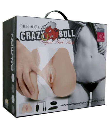 CRAZY BULL - VAGINA Y ANO REALISTICOS CON VIBRACION POSICION 3