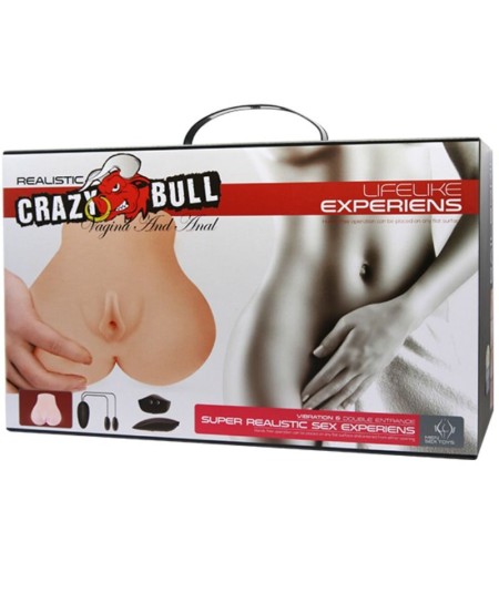 CRAZY BULL - VAGINA Y ANO REALISTICOS CON VIBRACION POSICION 7