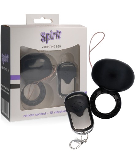 SPIRIT - ANILLO VIBRADOR CONTROL REMOTO NEGRO