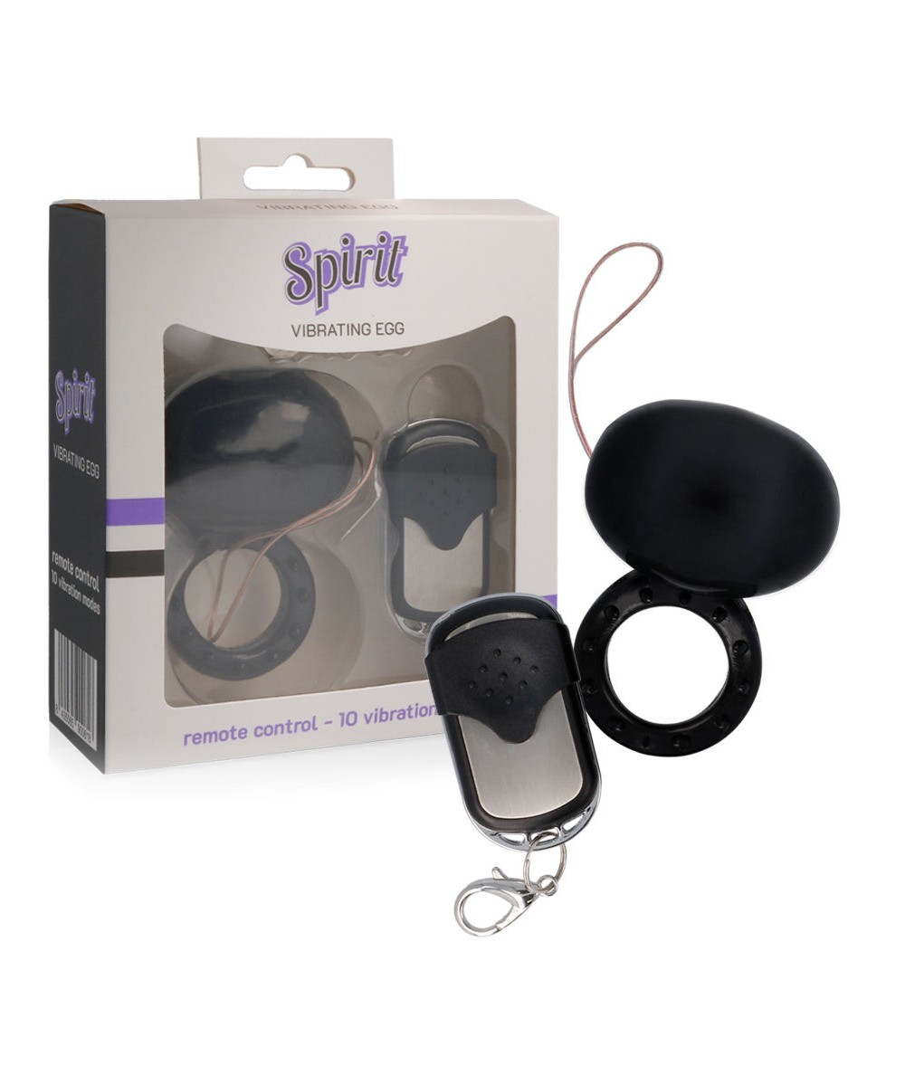 SPIRIT - ANILLO VIBRADOR CONTROL REMOTO NEGRO