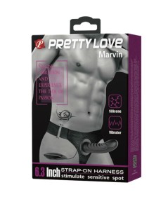 PRETTY LOVE MARVIN STRAP ON CON VIBRACION Y DILDO HUECO