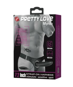 PRETTY LOVE MYRON STRAP ON CON VIBRACION Y DILDO HUECO