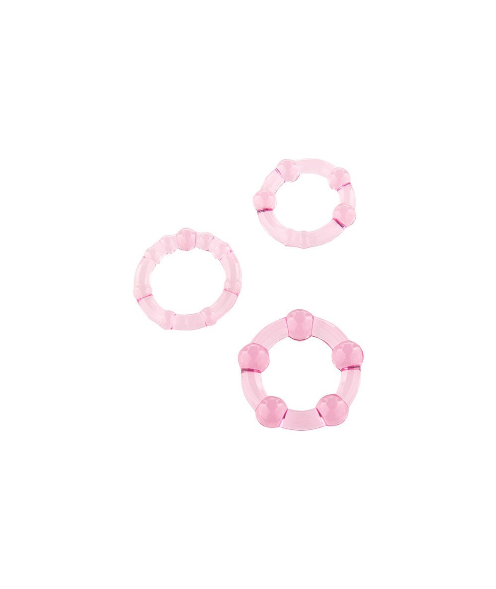 SEVENCREATIONS JUEGO TRES ANILLOS PENE ROSA