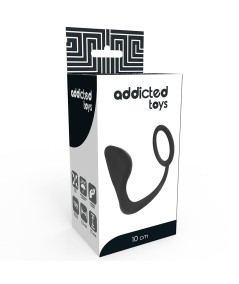 ADDICTED TOYS PLUG ANAL CON ANILLO PENE NEGRO