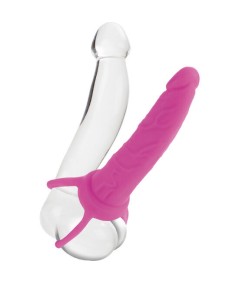 CALEX DUAL PENETRATOR DILDO CON ARNES ROSA