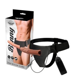 HARNESS ATTRACTION - ÁRNES HUECO BENNY CON VIBRADOR 15 X 4.5CM