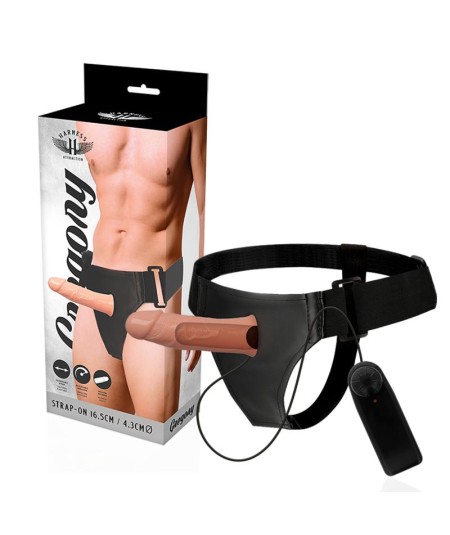 HARNESS ATTRACTION - ÁRNES HUECO GREGORY CON VIBRADOR 16.5 X 4.3CM