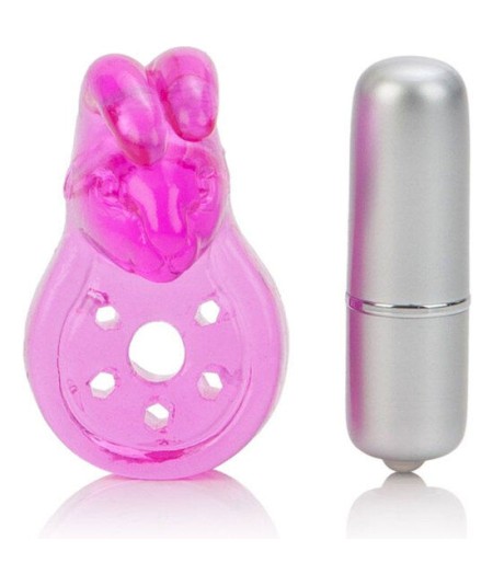 CALEX MICRO VIBE AROUSER BUNNY  ANILLO VIBRADOR ROSA