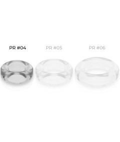 POWERING SUPER FLEXIBLE Y RESISTENTE ANILLO PENE  3.8CM PR04 CLEAR