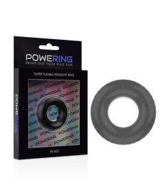 POWERING SUPER FLEXIBLE Y RESISTENTE ANILLO PENE  4.5CM PR07 NEGRO