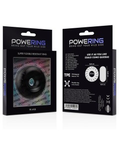 POWERING SUPER FLEXIBLE Y RESISTENTE ANILLO PENE  5CM PR08 NEGRO