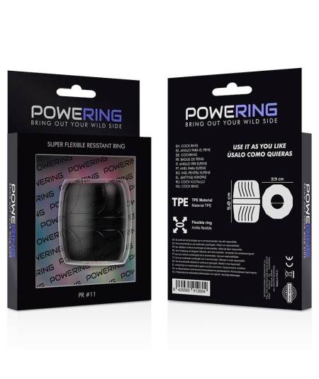 POWERING SUPER FLEXIBLE Y RESISTENTE ANILLO PENE 5 CM PR11 NEGRO