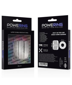 POWERING SUPER FLEXIBLE Y RESISTENTE ANILLO PENE 5 CM PR11 CLEAR