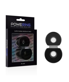 POWERING SUPER FLEXIBLE Y RESISTENTE ANILLO PENE DOBLE PR09 NEGRO